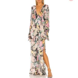 Floral caftan dress